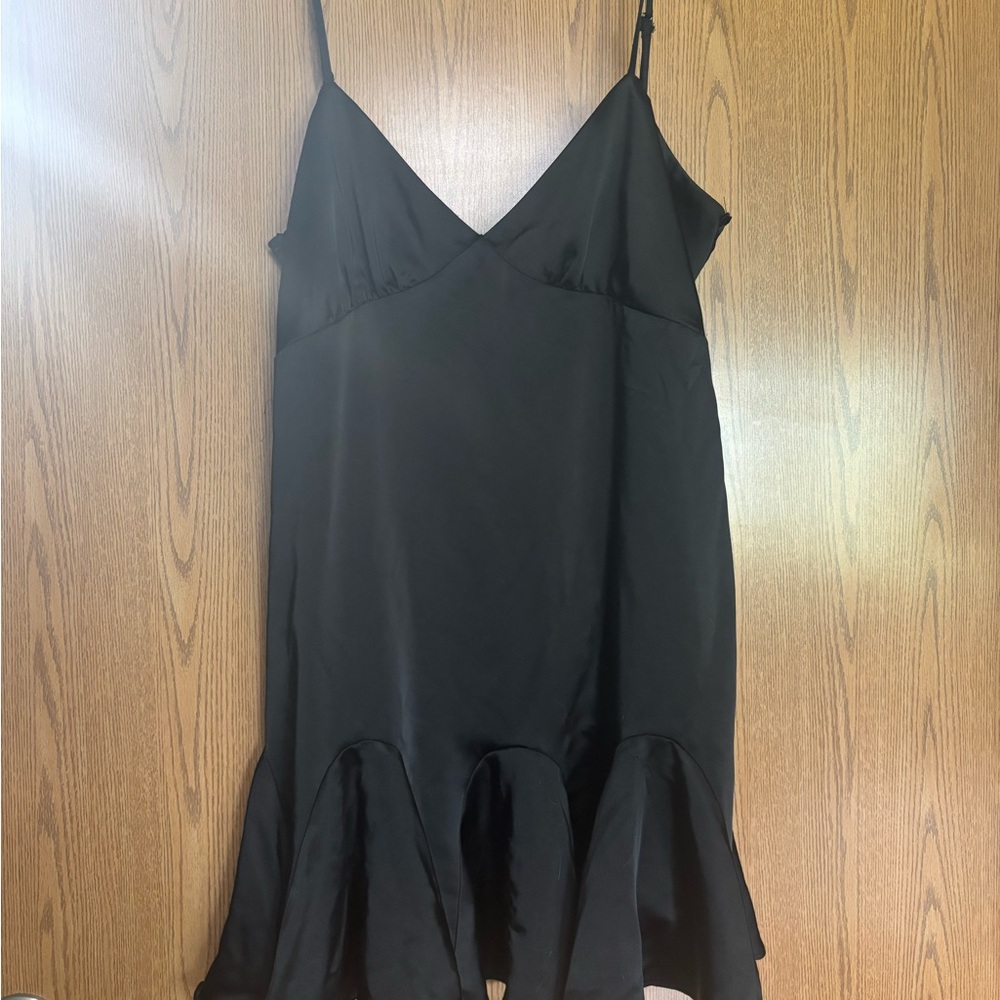 Steve Madden Black Mini Dress with Flared Hem